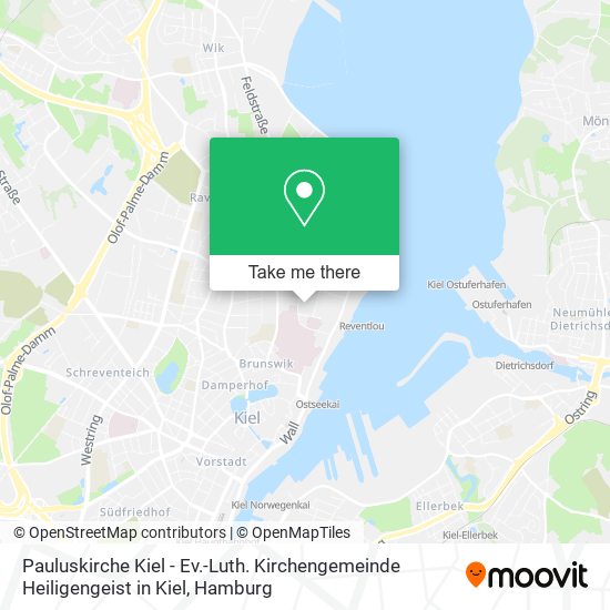 Pauluskirche Kiel - Ev.-Luth. Kirchengemeinde Heiligengeist in Kiel map