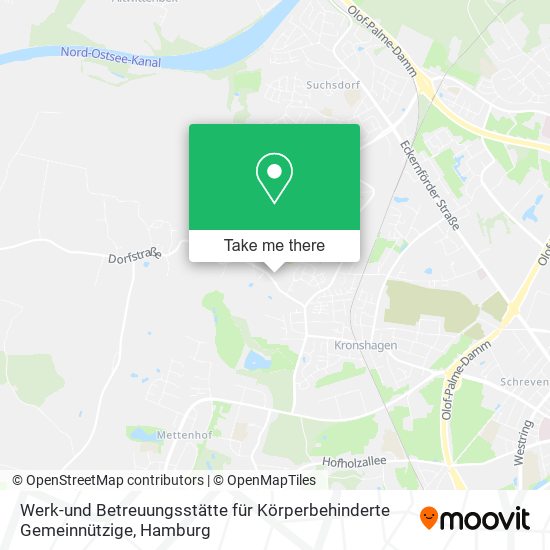 Карта Werk-und Betreuungsstätte für Körperbehinderte Gemeinnützige