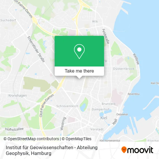 Карта Institut für Geowissenschaften - Abteilung Geophysik