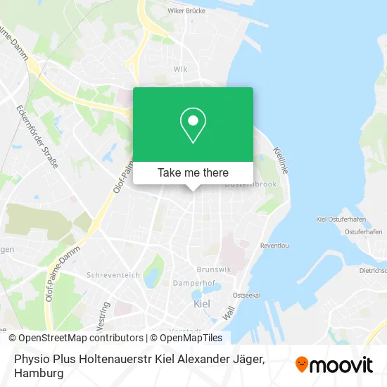 Карта Physio Plus Holtenauerstr Kiel Alexander Jäger