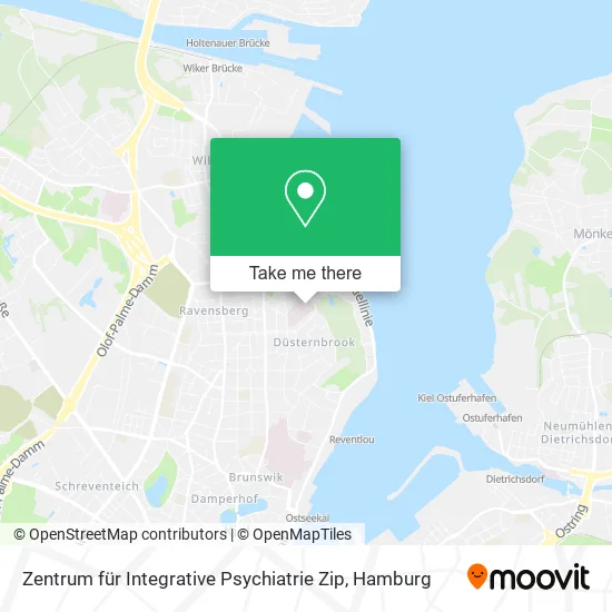 Карта Zentrum für Integrative Psychiatrie Zip