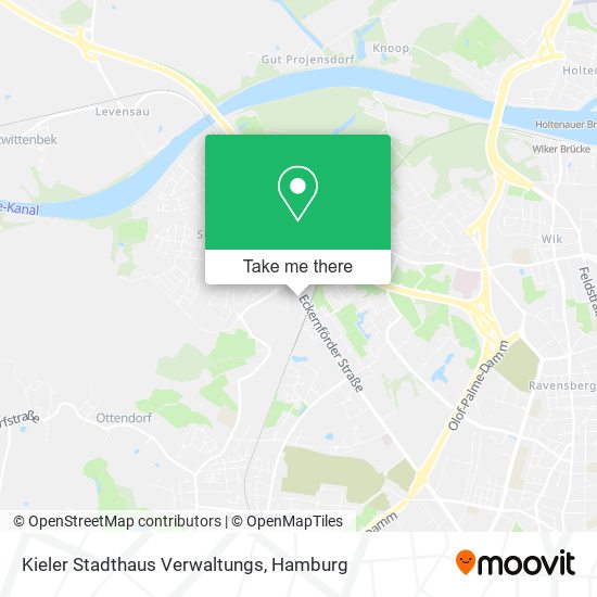 Kieler Stadthaus Verwaltungs map