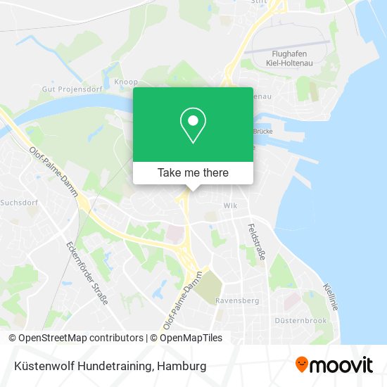 Küstenwolf Hundetraining map