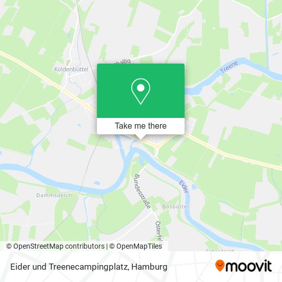 Eider und Treenecampingplatz map