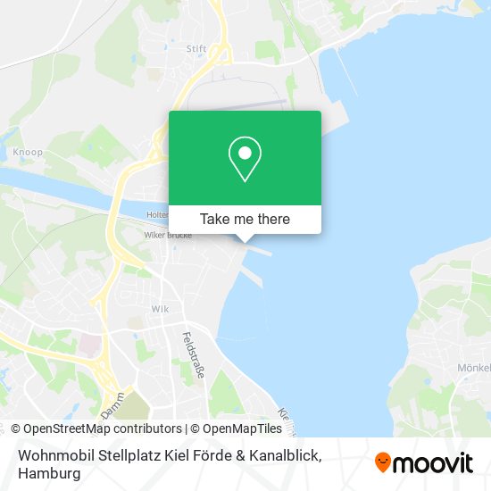 Карта Wohnmobil Stellplatz Kiel Förde & Kanalblick