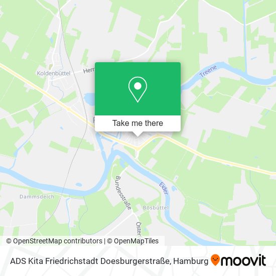 Карта ADS Kita Friedrichstadt Doesburgerstraße