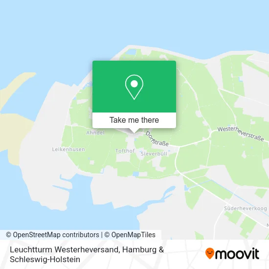 Карта Leuchtturm Westerheversand