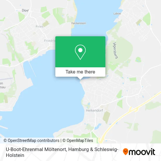 Карта U-Boot-Ehrenmal Möltenort