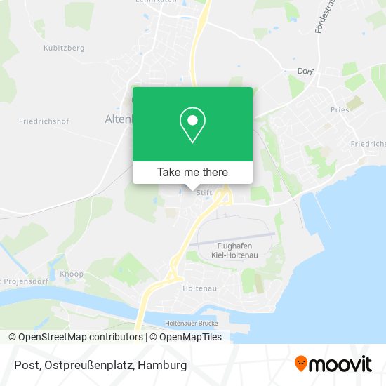 Post, Ostpreußenplatz map