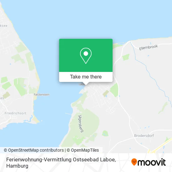 Карта Ferienwohnung-Vermittlung Ostseebad Laboe