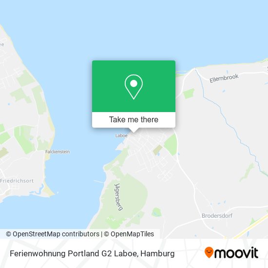 Карта Ferienwohnung Portland G2 Laboe