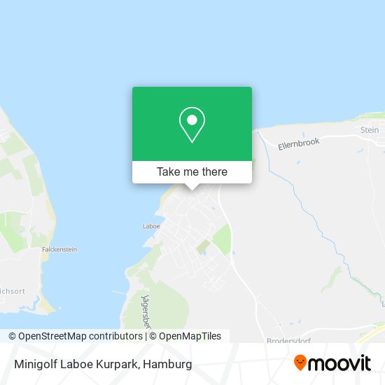 Minigolf Laboe Kurpark map