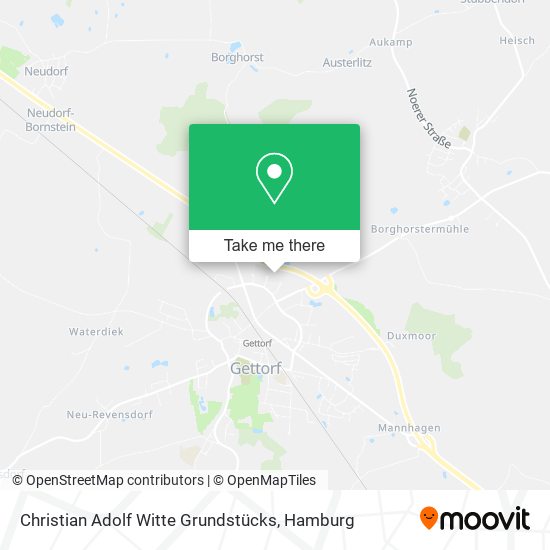 Christian Adolf Witte Grundstücks map