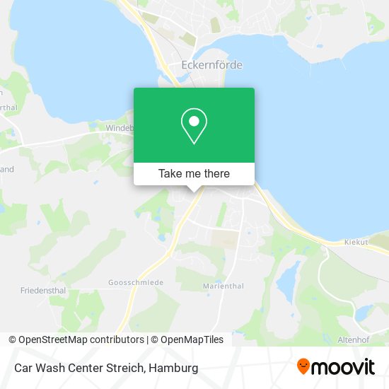 Car Wash Center Streich map