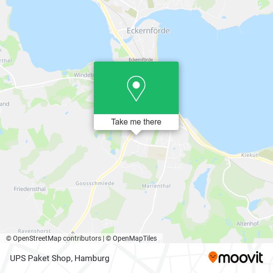 UPS Paket Shop map