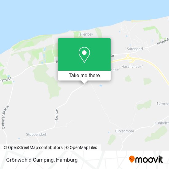 Grönwohld Camping map