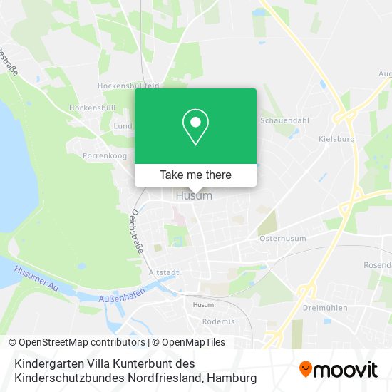 Карта Kindergarten Villa Kunterbunt des Kinderschutzbundes Nordfriesland