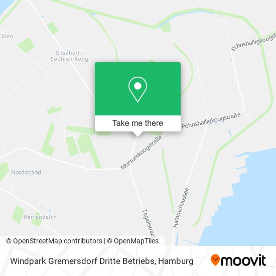 Windpark Gremersdorf Dritte Betriebs map