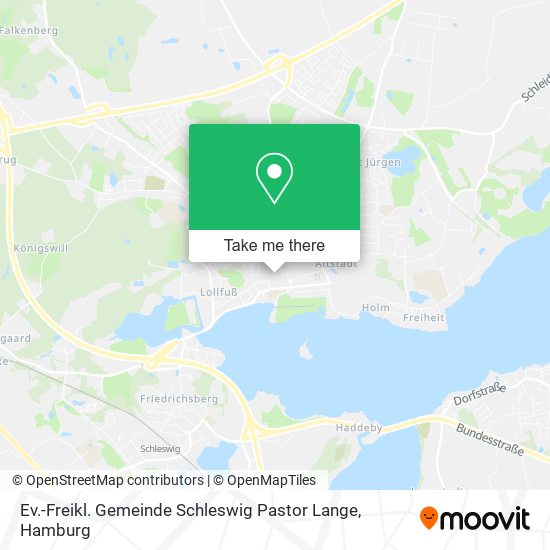 Карта Ev.-Freikl. Gemeinde Schleswig Pastor Lange