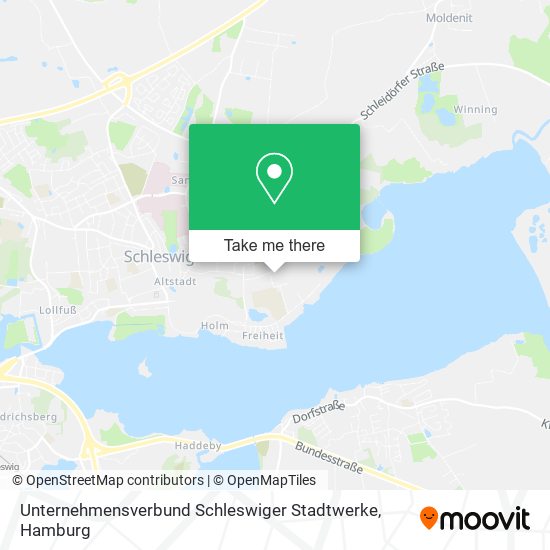 Карта Unternehmensverbund Schleswiger Stadtwerke