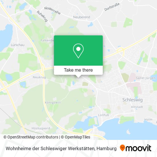 Wohnheime der Schleswiger Werkstätten map