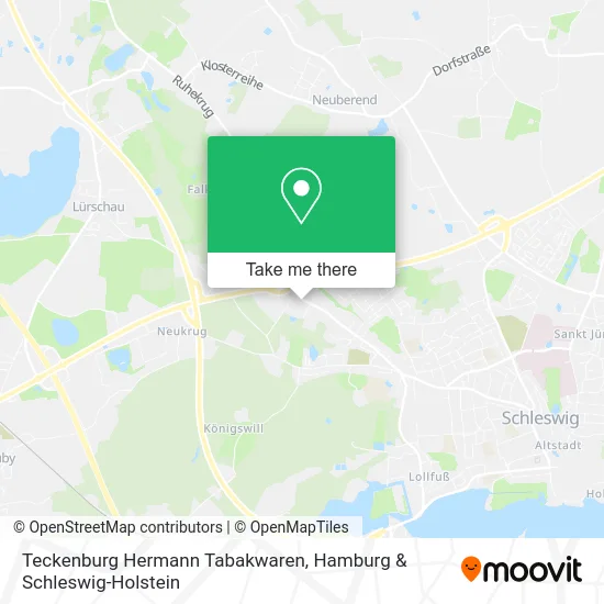 Карта Teckenburg Hermann Tabakwaren