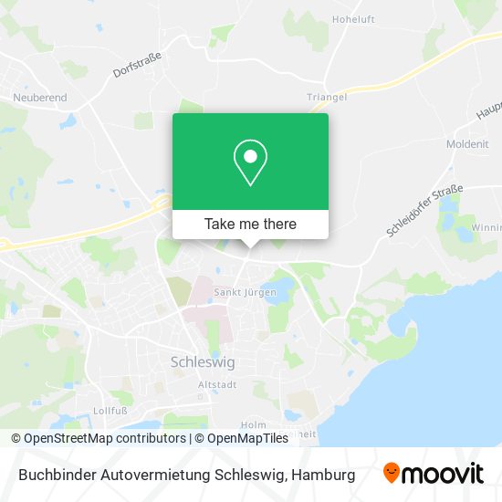 Карта Buchbinder Autovermietung Schleswig
