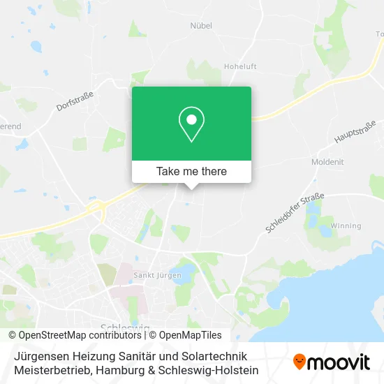 Карта Jürgensen Heizung Sanitär und Solartechnik Meisterbetrieb