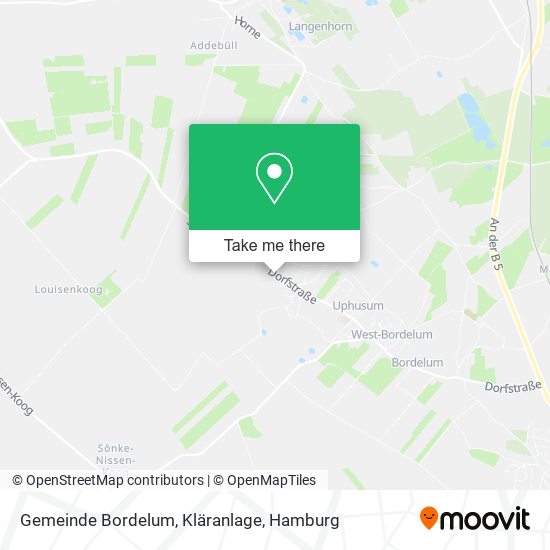 Gemeinde Bordelum, Kläranlage map