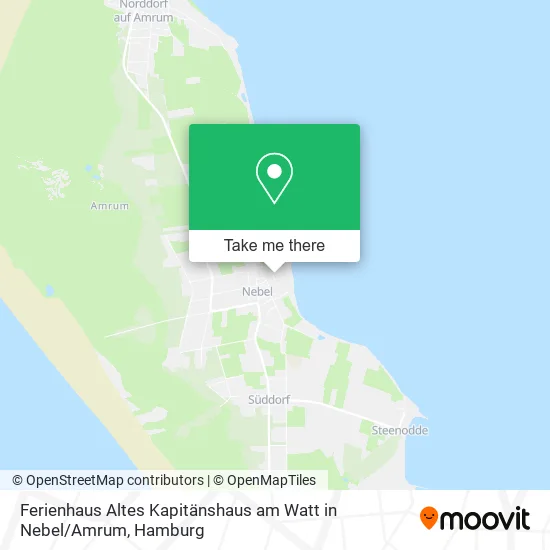 Карта Ferienhaus Altes Kapitänshaus am Watt in Nebel / Amrum