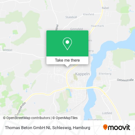 Карта Thomas Beton GmbH NL Schleswig