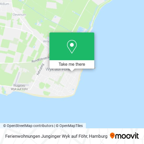 Ferienwohnungen Junginger Wyk auf Föhr map