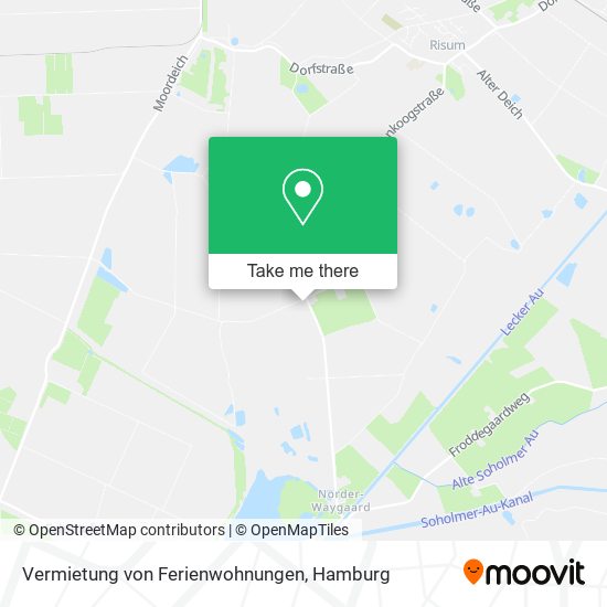 Vermietung von Ferienwohnungen map