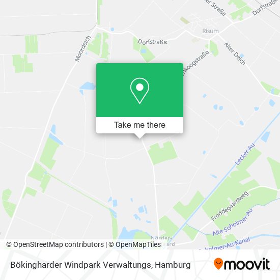 Bökingharder Windpark Verwaltungs map