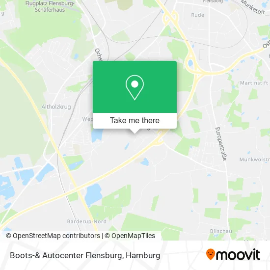 Карта Boots-& Autocenter Flensburg