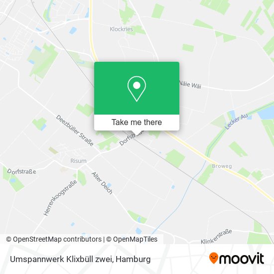 Umspannwerk Klixbüll zwei map