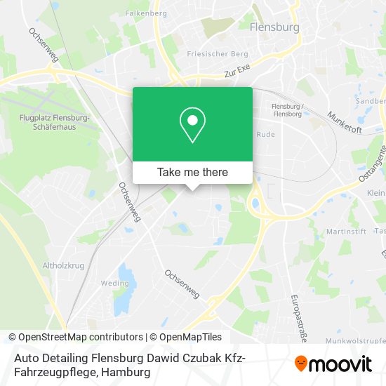 Auto Detailing Flensburg Dawid Czubak Kfz-Fahrzeugpflege map