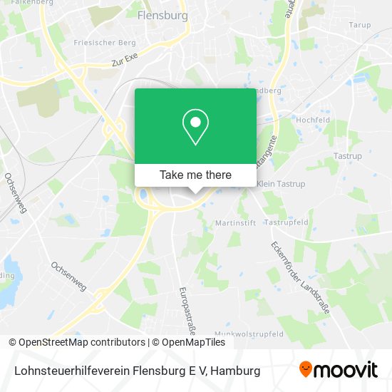 Lohnsteuerhilfeverein Flensburg E V map