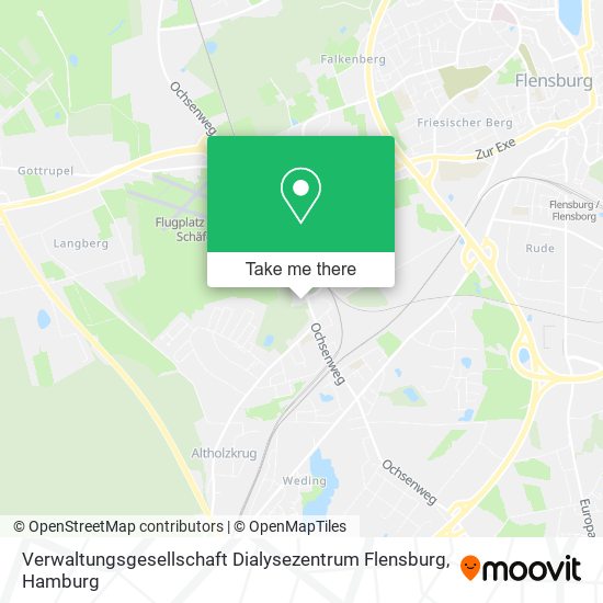 Verwaltungsgesellschaft Dialysezentrum Flensburg map