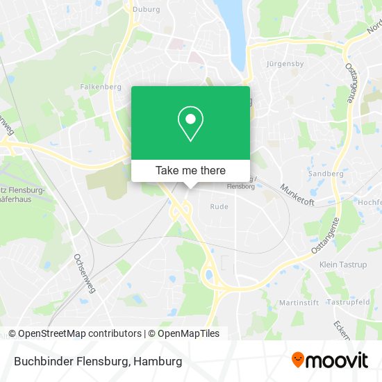 Buchbinder Flensburg map