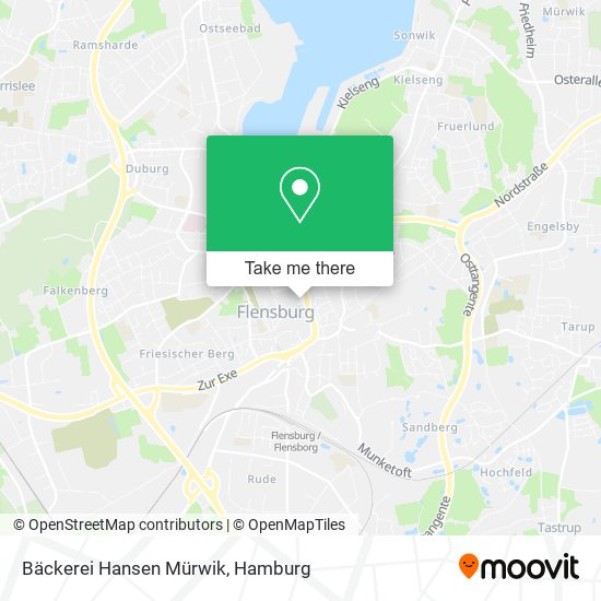 Bäckerei Hansen Mürwik map