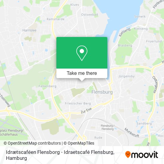Карта Idrætscaféen Flensborg - Idraetscafé Flensburg