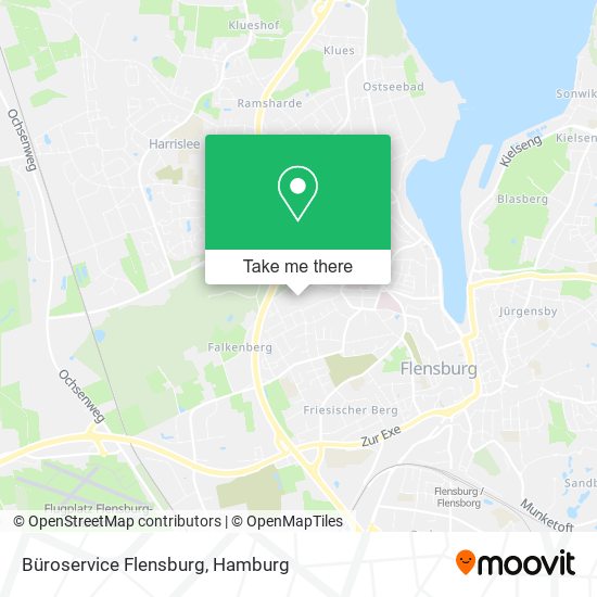 Карта Büroservice Flensburg