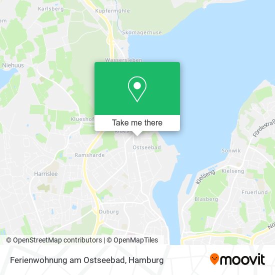 Ferienwohnung am Ostseebad map