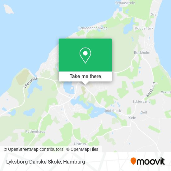 Lyksborg Danske Skole map