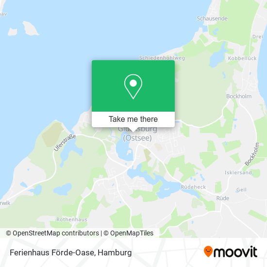 Ferienhaus Förde-Oase map