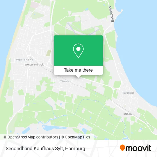 Карта Secondhand Kaufhaus Sylt