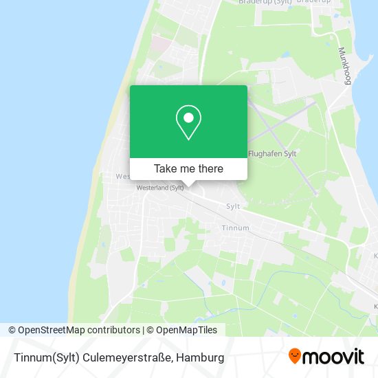 Карта Tinnum(Sylt) Culemeyerstraße