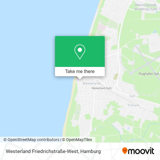 Westerland Friedrichstraße-West map