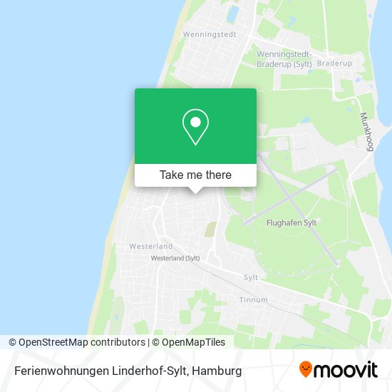 Карта Ferienwohnungen Linderhof-Sylt